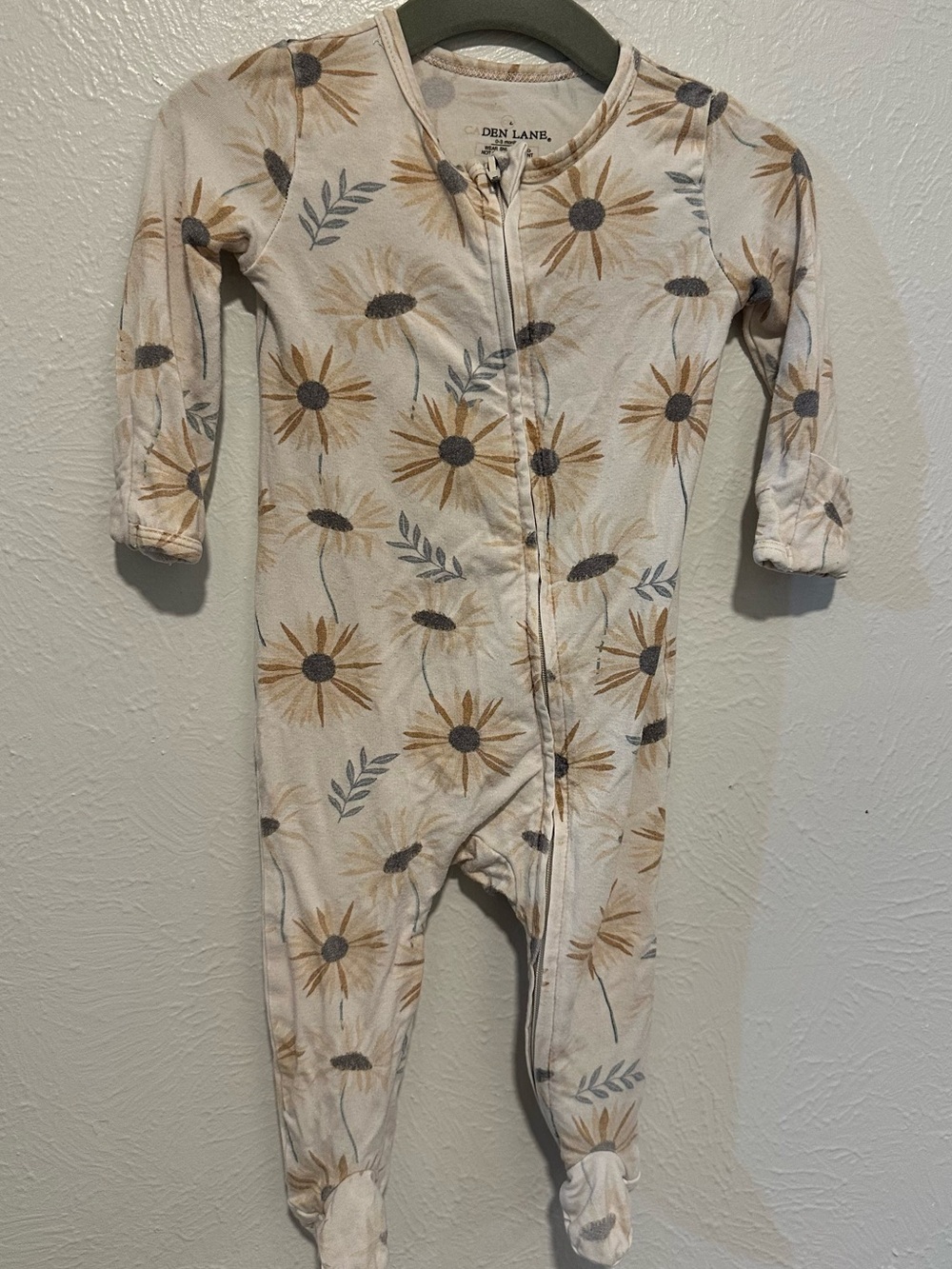 Caden Lane Bamboo Zipper Footie